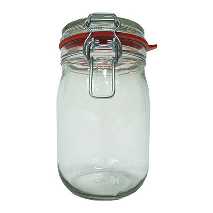 Glass with Wire Hanger white 1.1 L